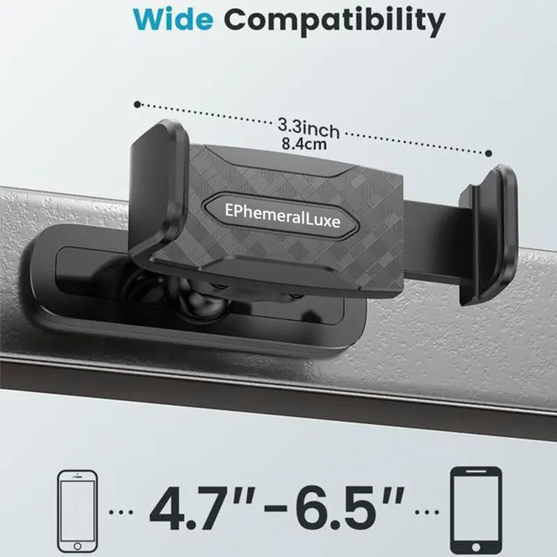 Gym Magnetic Cellphone Mount - 360-Degree Adjustable Mobile Holder with Ball Joint, Attaches to Metal Surfaces, Fitness Equipment Accessory for HIIT Timers & Android Workout Recording