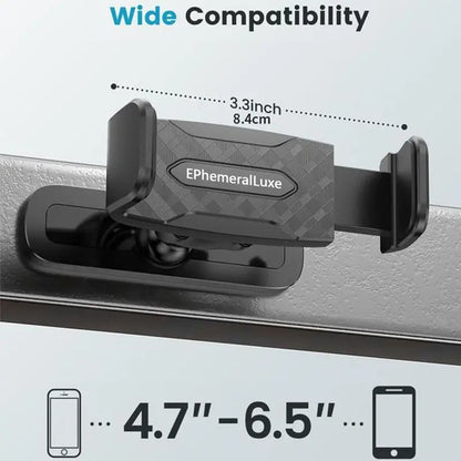 Gym Magnetic Cellphone Mount - 360-Degree Adjustable Mobile Holder with Ball Joint, Attaches to Metal Surfaces, Fitness Equipment Accessory for HIIT Timers & Android Workout Recording