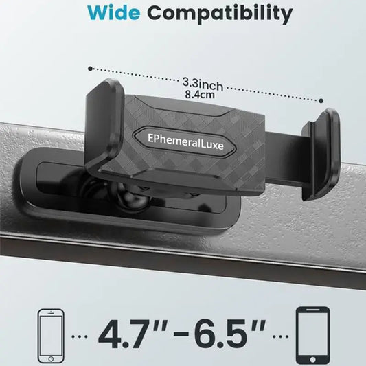 Gym Magnetic Cellphone Mount - 360-Degree Adjustable Mobile Holder with Ball Joint, Attaches to Metal Surfaces, Fitness Equipment Accessory for HIIT Timers & Android Workout Recording