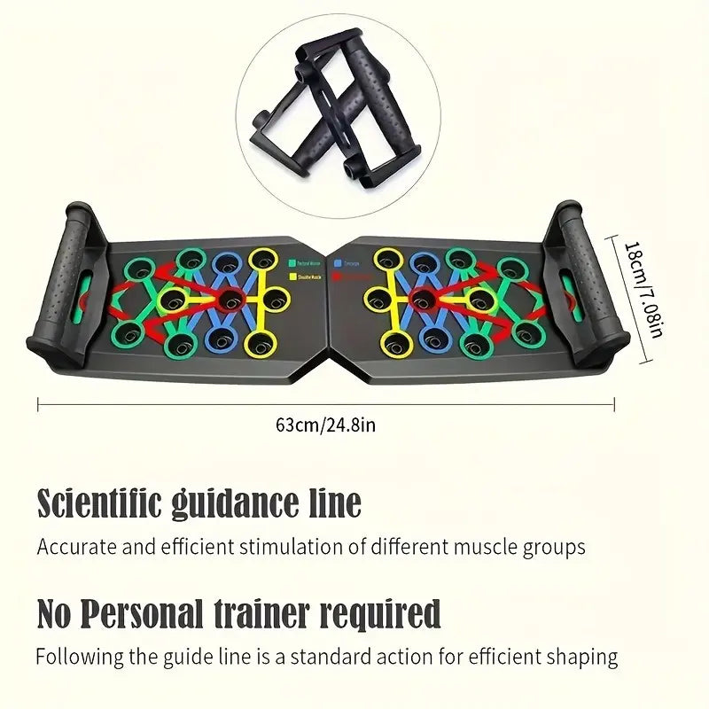 Multifunctional Push up Board with Push up Bars - Home Fitness Machine for Strength Training, Viral Workout Trend Item for Fitness Enthusiasts (Home Gym Chest/Shoulder Gains)